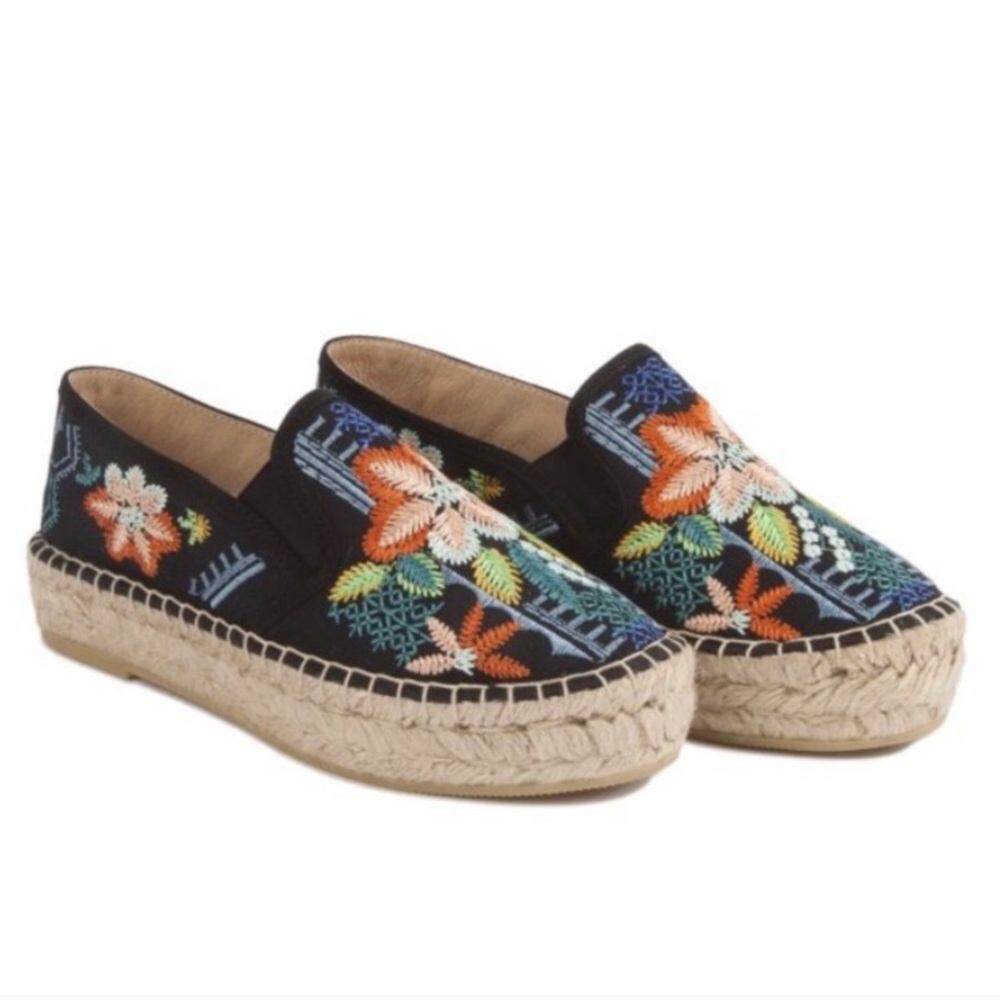 JOHNNY WAS • elysia embroidered espadrilles NWOT!